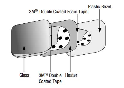55231，9448A用于汽车外后视镜加热片